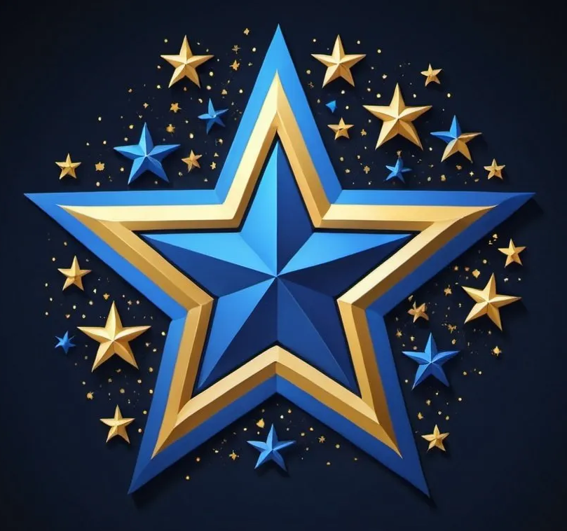 stars on black background